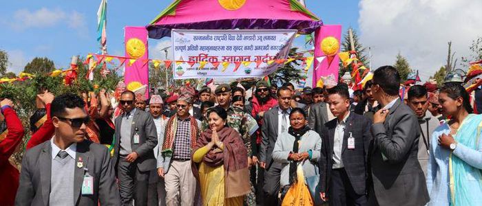 राष्ट्रपति भण्डारीद्वारा उग्रताराको दर्शन
