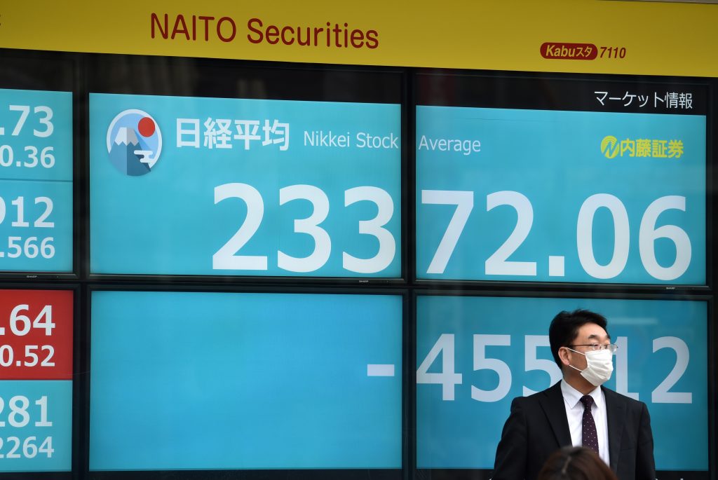 Tokyo stocks down more than 2% on virus worries