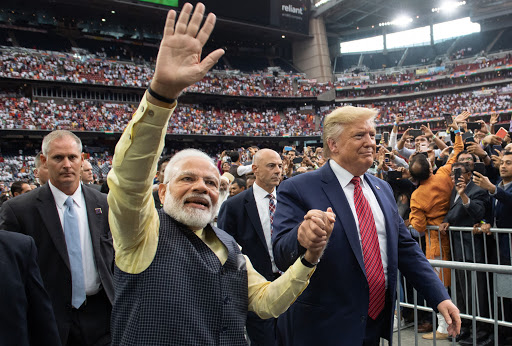अमेरिकी राष्ट्रपति डोनाल्ड ट्रम्प भारतमा