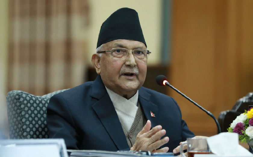 प्रम ओलीलाई नियमित सन्तुलित आहार