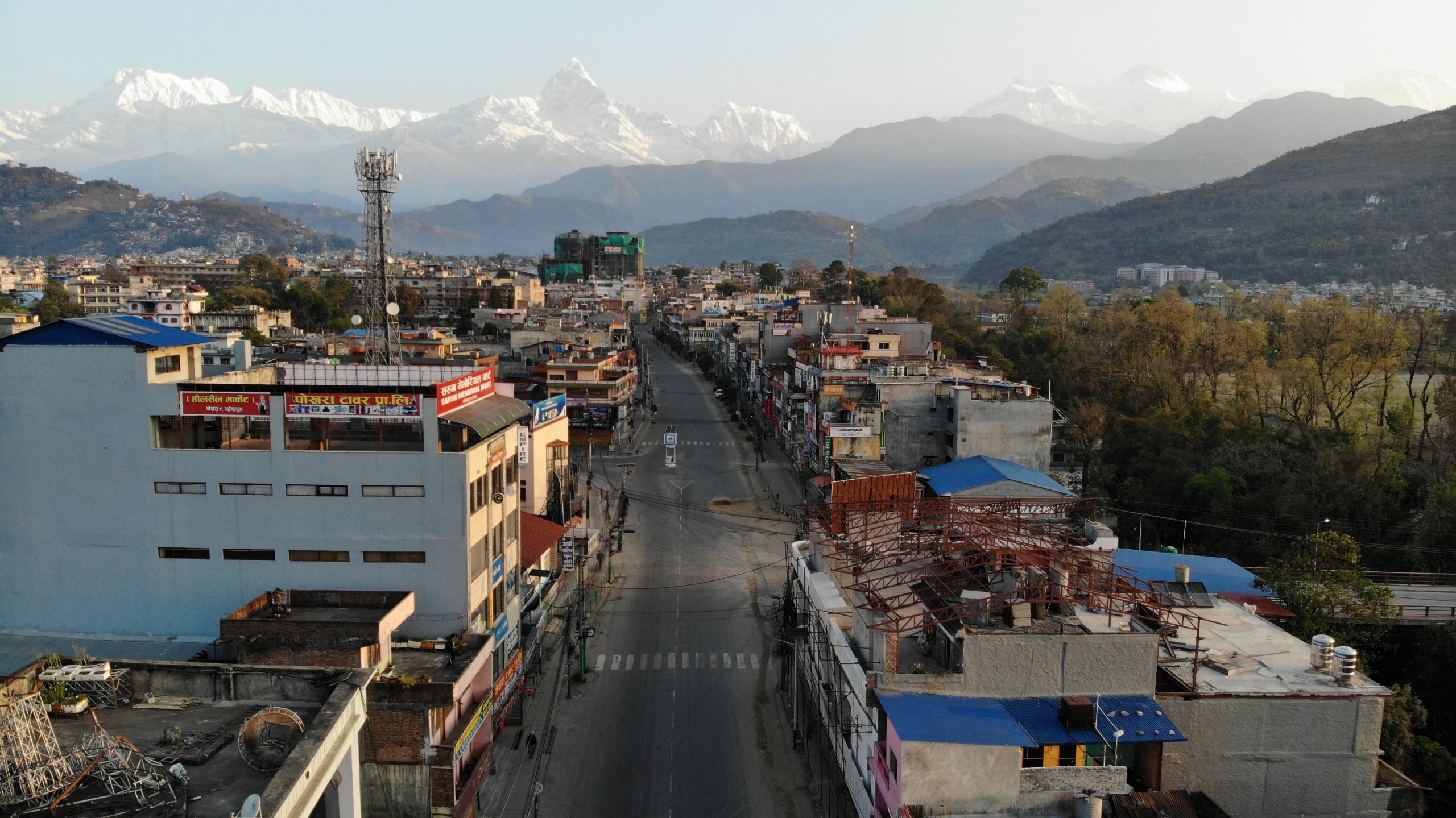 पोखरामा लक डाउनको प्रभाव