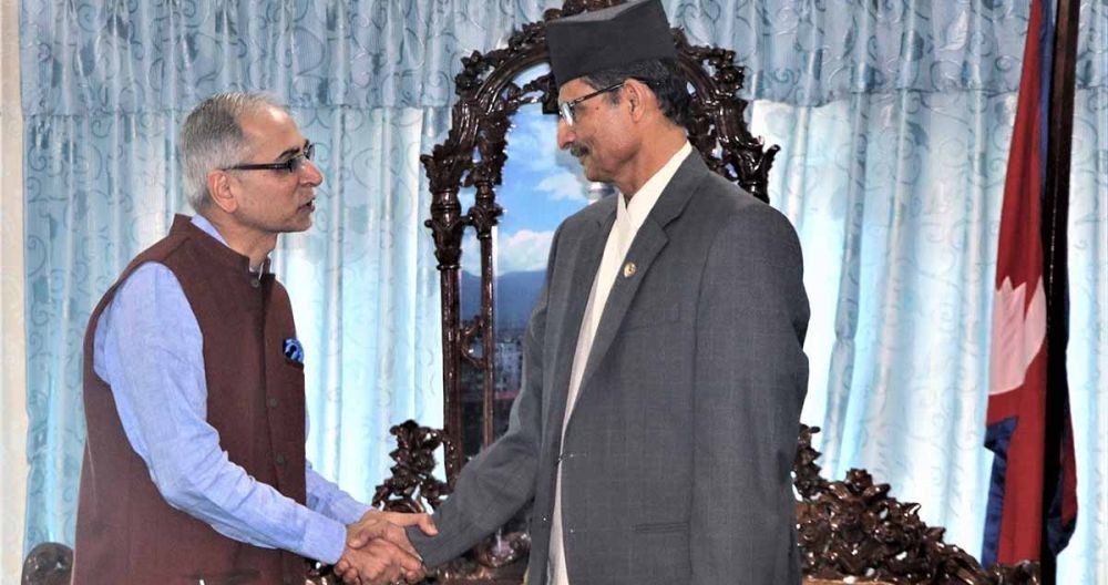 सभामुखसँग भारतीय राजदूूतको भेट