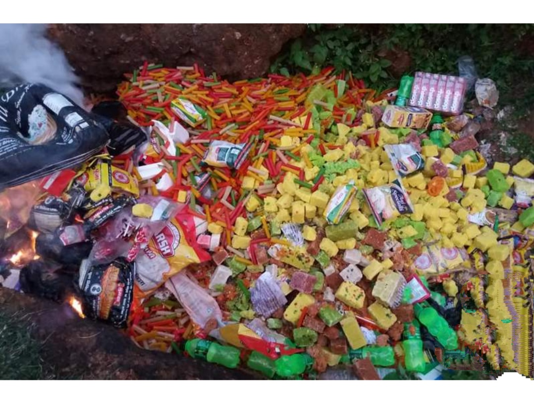 अखाद्य वस्तु नष्ट