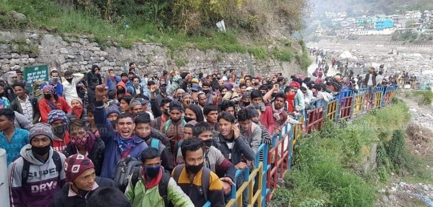 लकडाउन : सीमामा अलपत्र परेकालाई स्वदेश फर्काउन अपिल