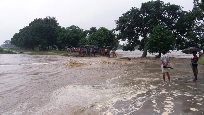 तिलाठीसहित आधा दर्जन गाउँ डुबानमा पर्ने खतरा