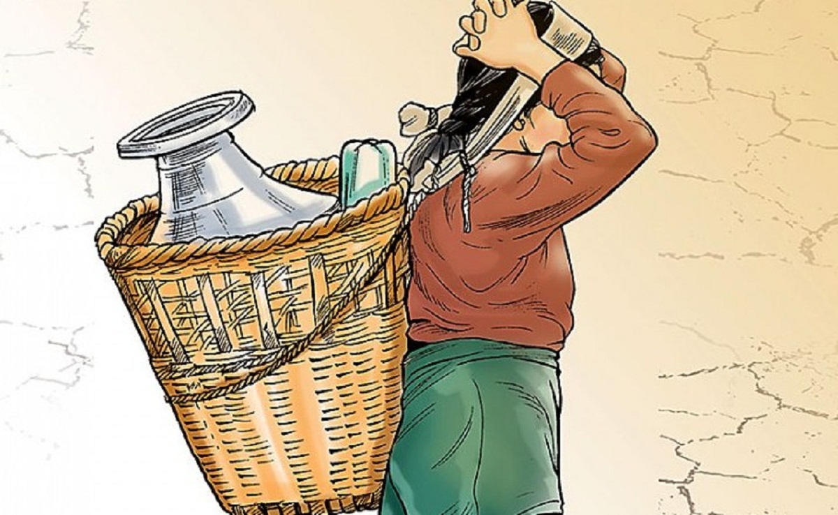 पहिरो प्रभावित क्षेत्रमा खानेपानीको हाहाकार
