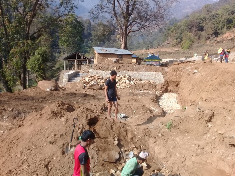 पहिराले भूमेका सात घर उच्च जोखिममा