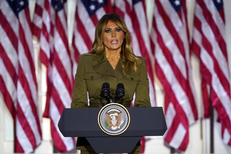 First lady expresses sympathy for virus victims