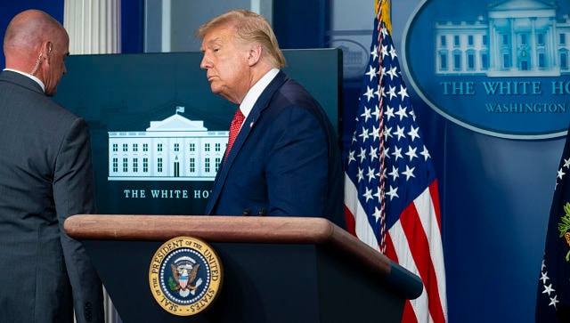 Shooting near White House interrupts Trump’s briefing on TV