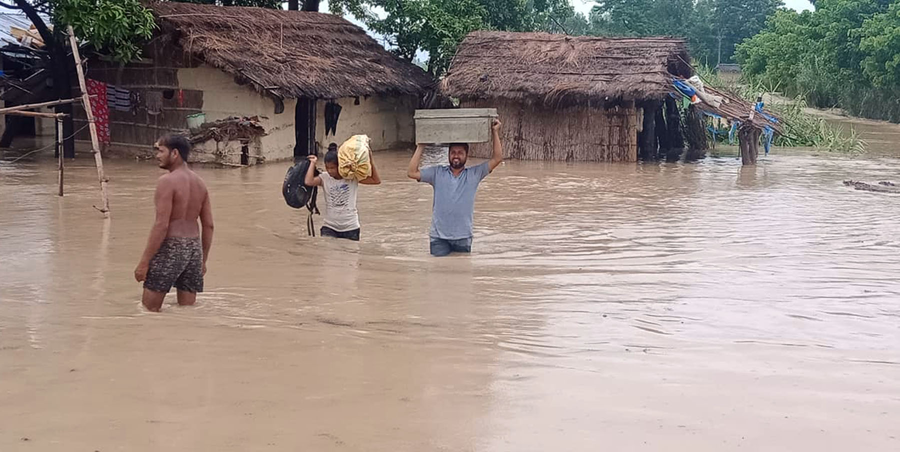 भजनीका बाढीपीडित पुनः विस्थापित