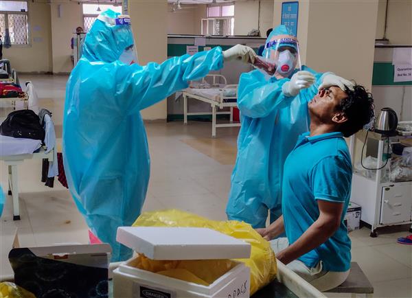 With spike of 96,424 cases, India’s COVID-19 tally crosses 52-lakh mark