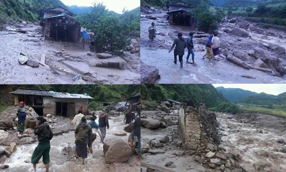 बाढी प्रभावितलाई बासको पिरलो