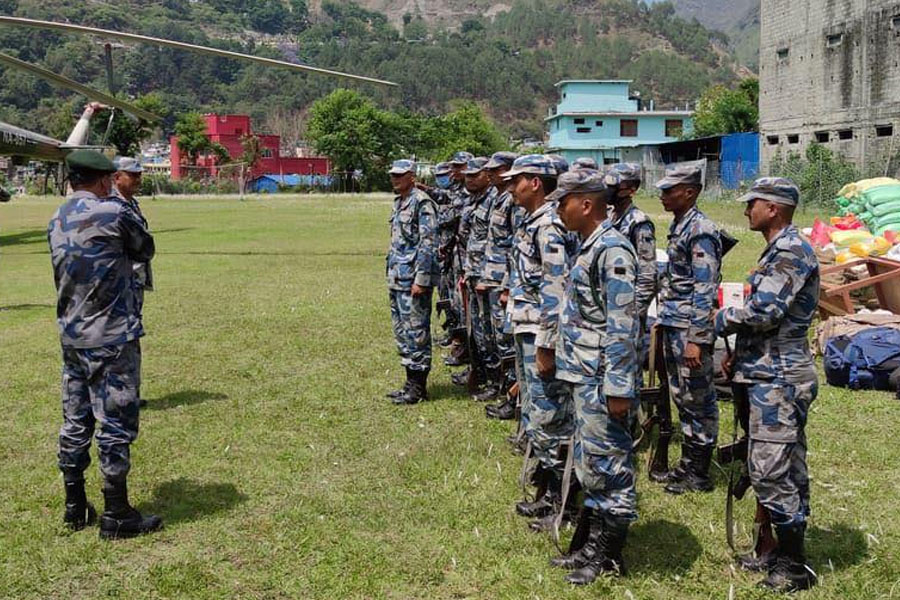 गृहमन्त्रीद्वारा छाङरुमा सशस्त्र प्रहरी बलको गुल्म उद्घाटन