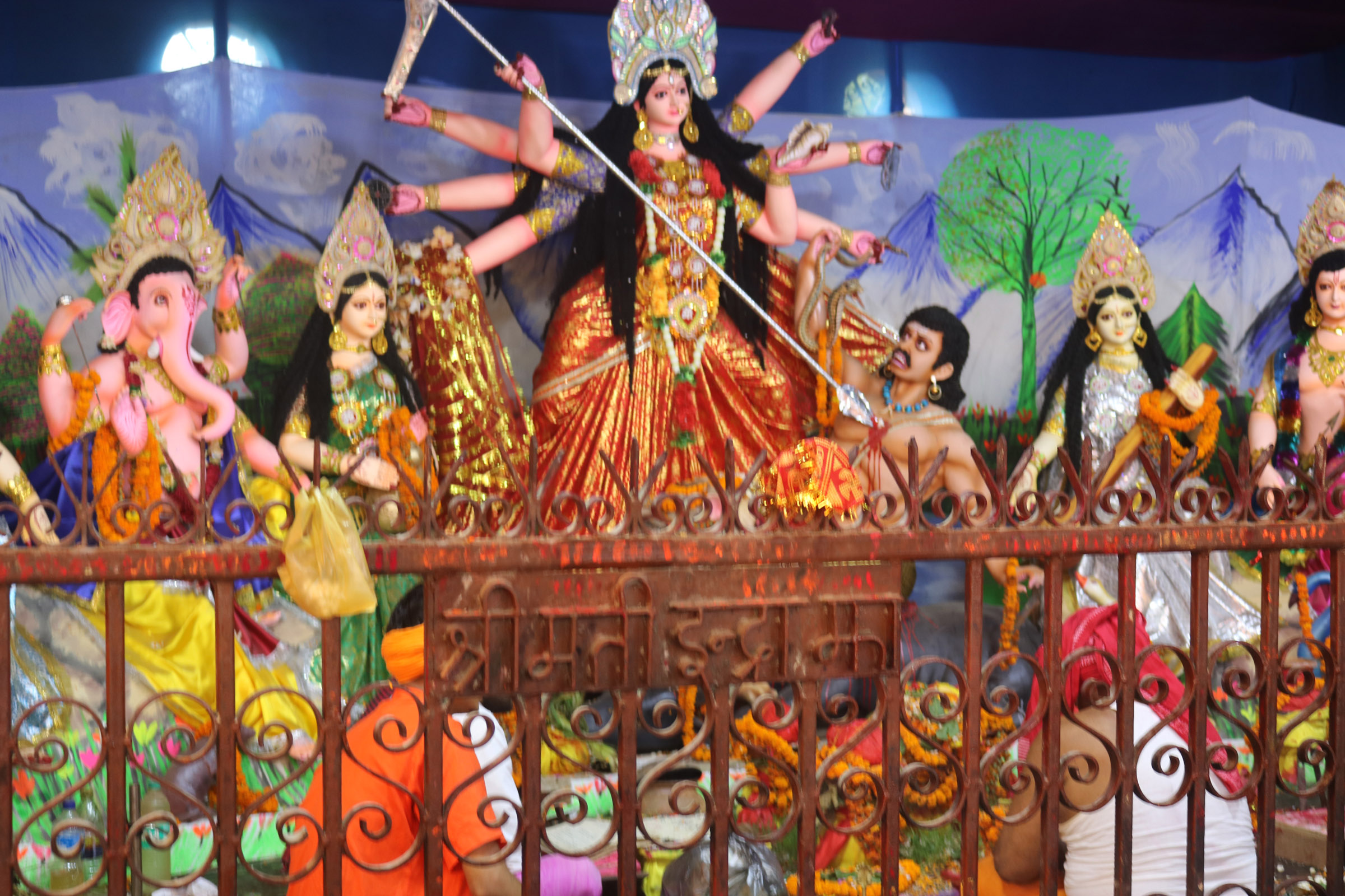 दुर्गाका प्रतिमामा आज आँखा उघार्ने विघि सम्पन्न