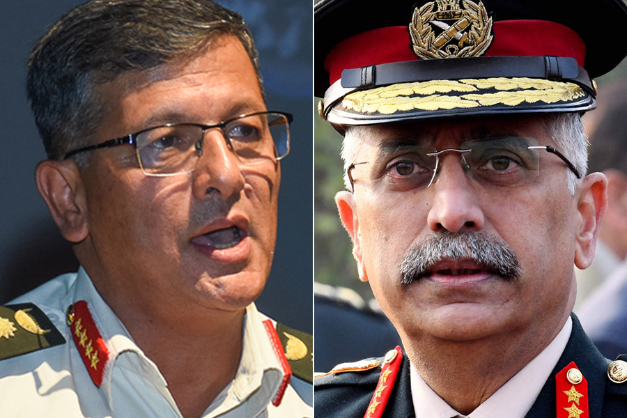 प्रधानसेनापति थापा र सेनाअध्यक्ष नरवणेबीच द्विपक्षीय वार्ता शुरु