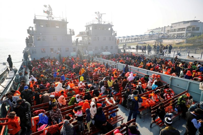 Bangladesh moves biggest group of Rohingya to isolated island