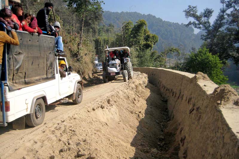 भक्तपुर–नगरकोट सडक चालु आवभित्रै सकिने
