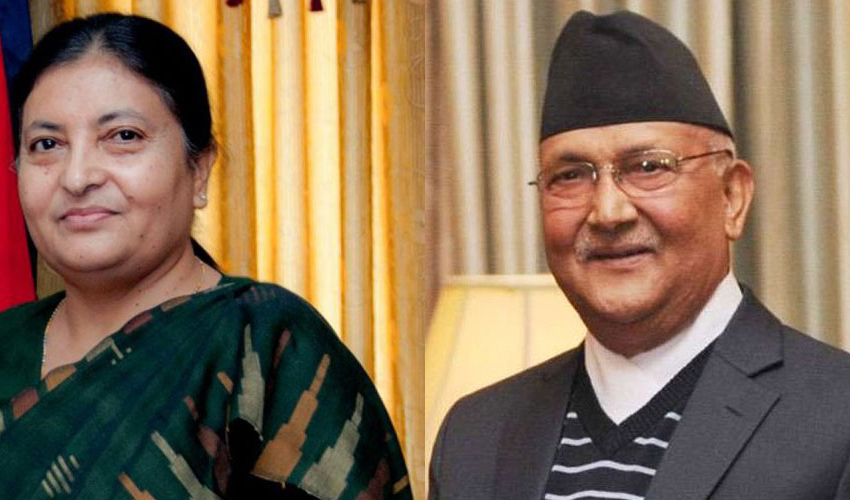 राष्ट्रपति र प्रधानमन्त्रीद्वारा आफ्ना भारतीय समकक्षीलाई शुभकामना