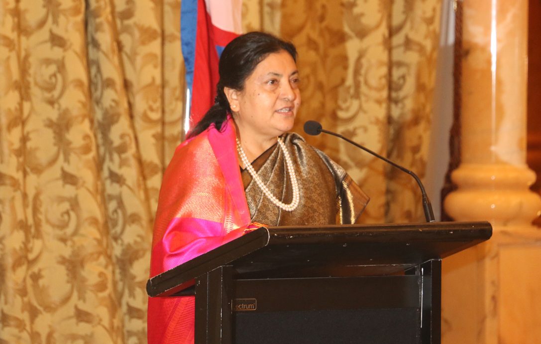नेपाल–अमेरिका सम्बन्ध राष्ट्रपति वाइडेनको कार्यकालमा घनीभूत हुने  राष्ट्रपति भण्डारीको विश्वास