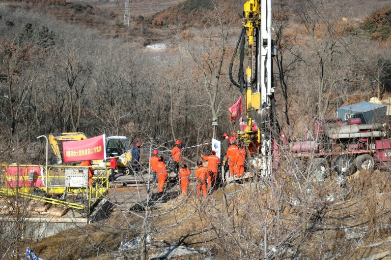 China rescuers drill new ‘lifelines’ to trapped gold miners