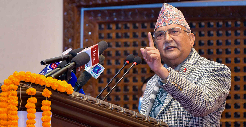नारायणहिटी सडकमा माघ २३ गते नेकपा ओली पक्षको जनसभा तयारी