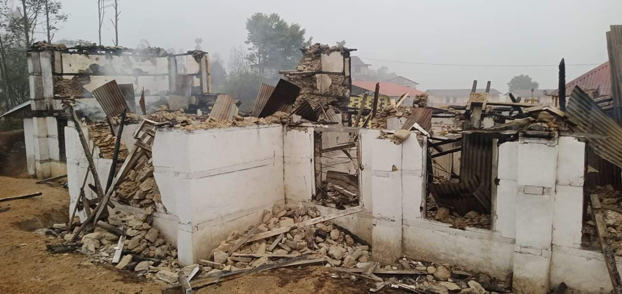 विद्यालयमा आगलागी हुँदा एक करोडको क्षति