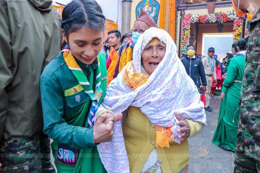 शिवरात्रीलाई ब्यवस्थापन गर्न पशुपतिमा एकैदिन खटिए १ हजार बढी स्काउट