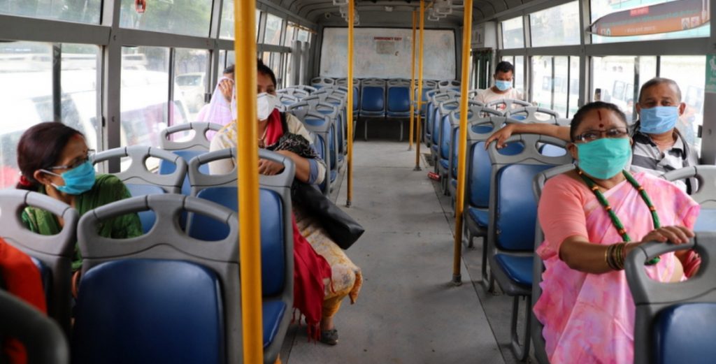 अब सार्वजनिक यातायातमा मास्क अनिवार्य