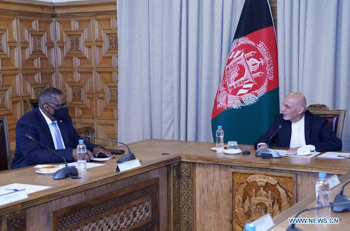 Afghanistan’s president, U.S. secretary of defense meet in Kabul