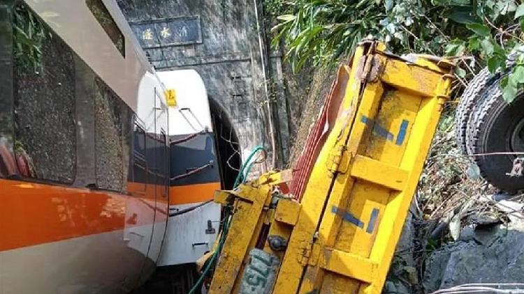 At least 40 feared dead in Taiwan train derailment