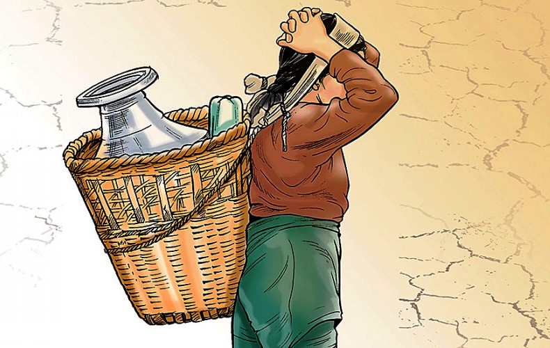 दुई महीनादेखि पानीको हाहाकार