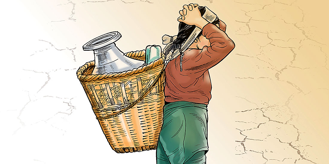 ‘पानी बोकेरै कपाल फुल्यो’