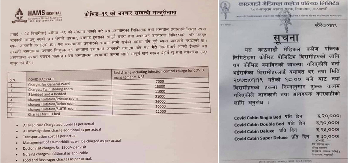 संकटमा निजी अस्पतालको लुट