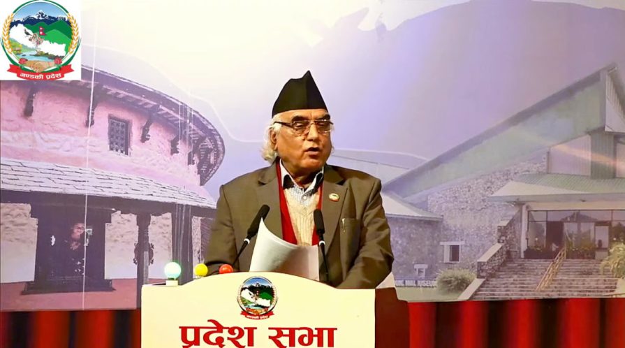 गण्डकी प्रदेशका नवनियुक्त मुख्यमन्त्री पोखरेलले आज विश्वासको मत लिँदै