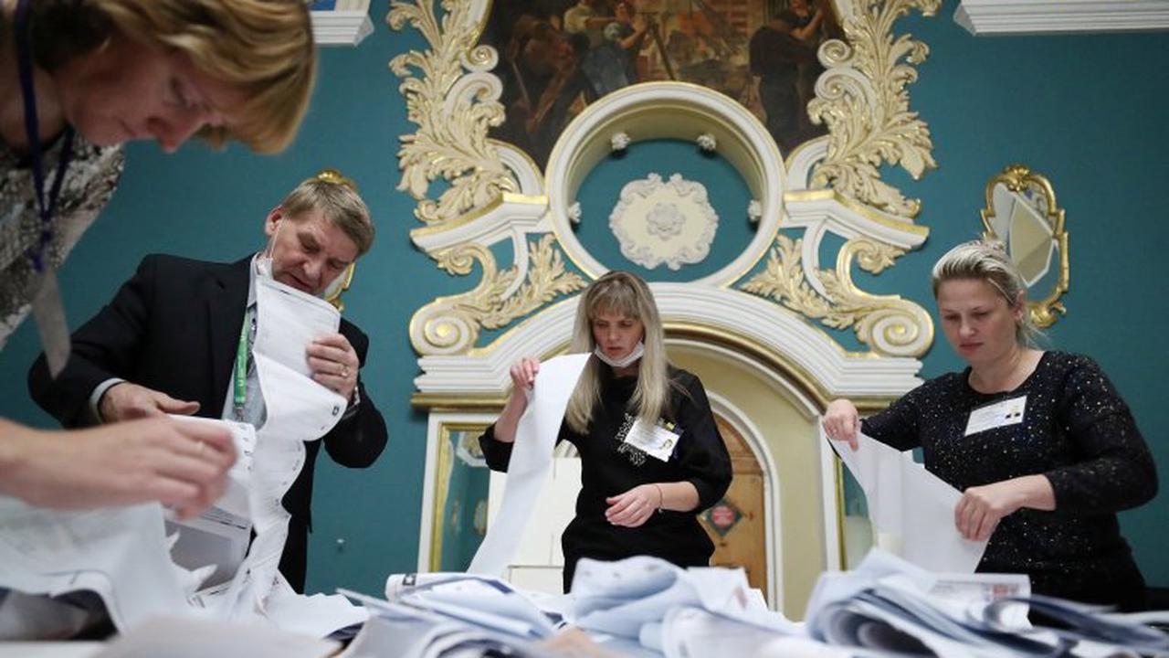 Russia’s ruling party says won two-thirds majority in election