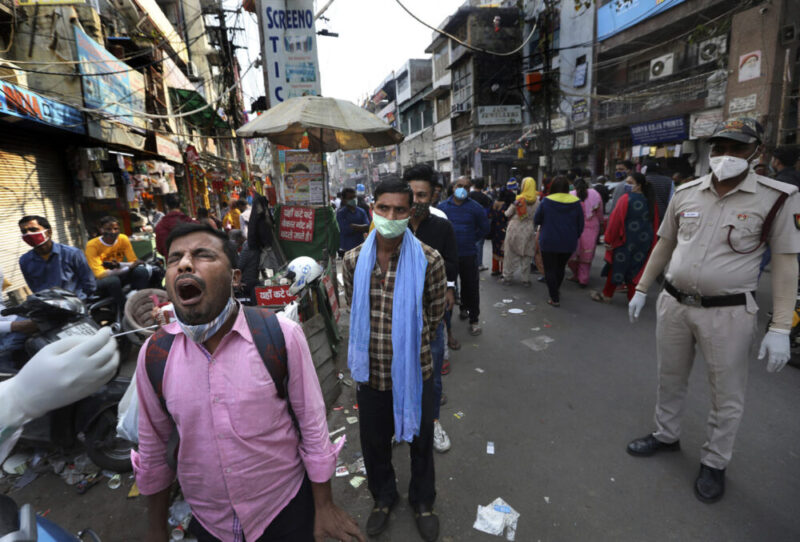 भारतमा दैनिक सङ्क्रमितको सङ्ख्यामा फेरि बृद्धि