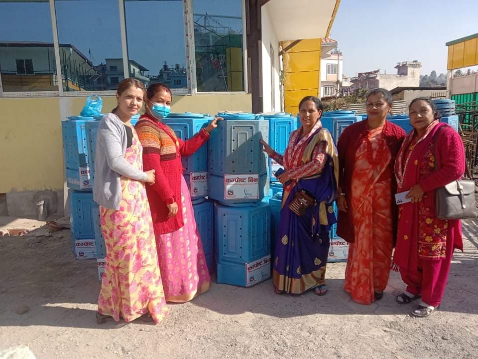 पूर्णिमा महिला विकास समुहको कम्पोस्ट बिन बितरण तथा फोहोरमैला व्यवस्थापन तालिम सम्पन्न