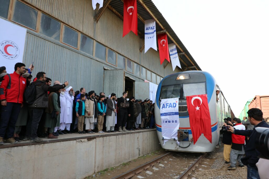 Turkey’s freight train carrying humanitarian aid arrives in Afghanistan