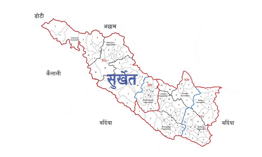 सुर्खेतका २० मतदानस्थल ‘अति संवेदनशिल’