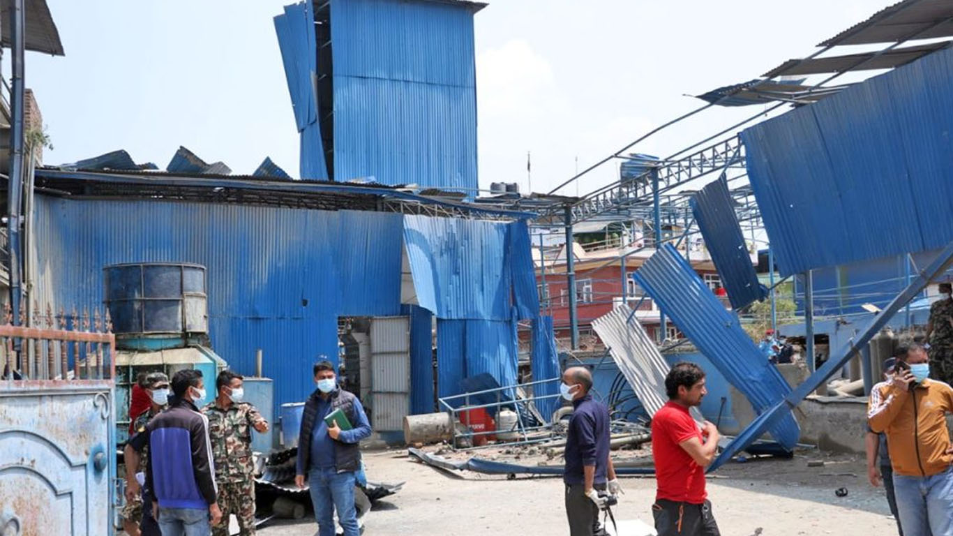 अक्सिजन प्लान्ट विष्फोट : मृत्यु हुने दुई पुगे