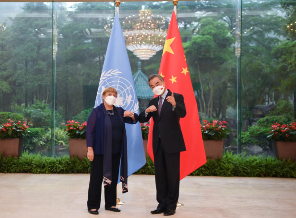 Chinese FM meets UN human rights chief