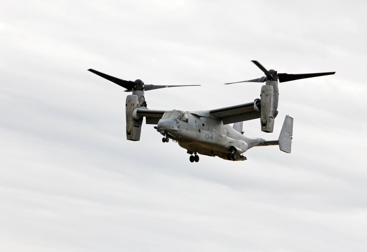 Osprey aircraft crashes in California: Pentagon