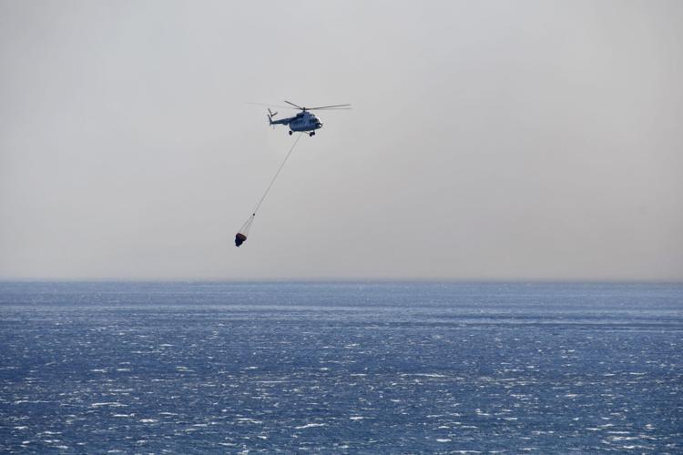 Firefighting helicopter crashes off Greek island of Samos, 2 dead