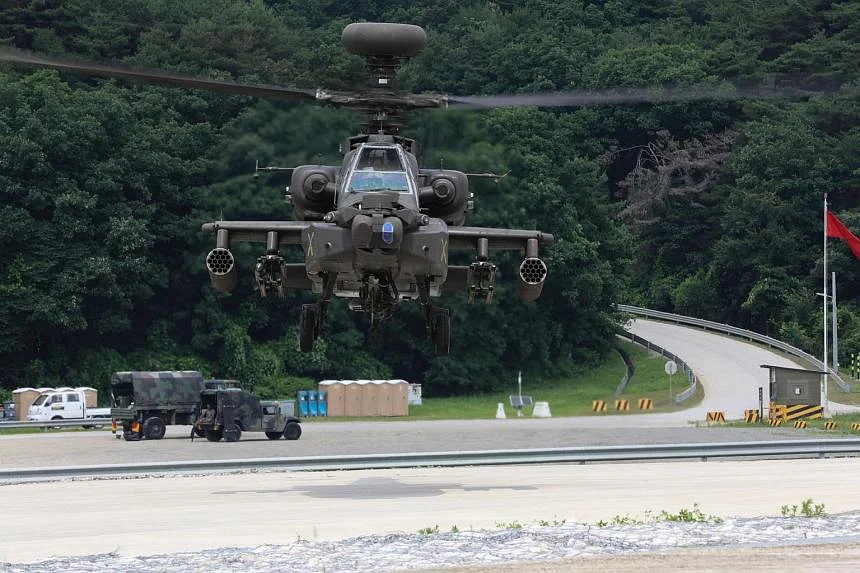 US helicopters hold live-fire drills in South Korea