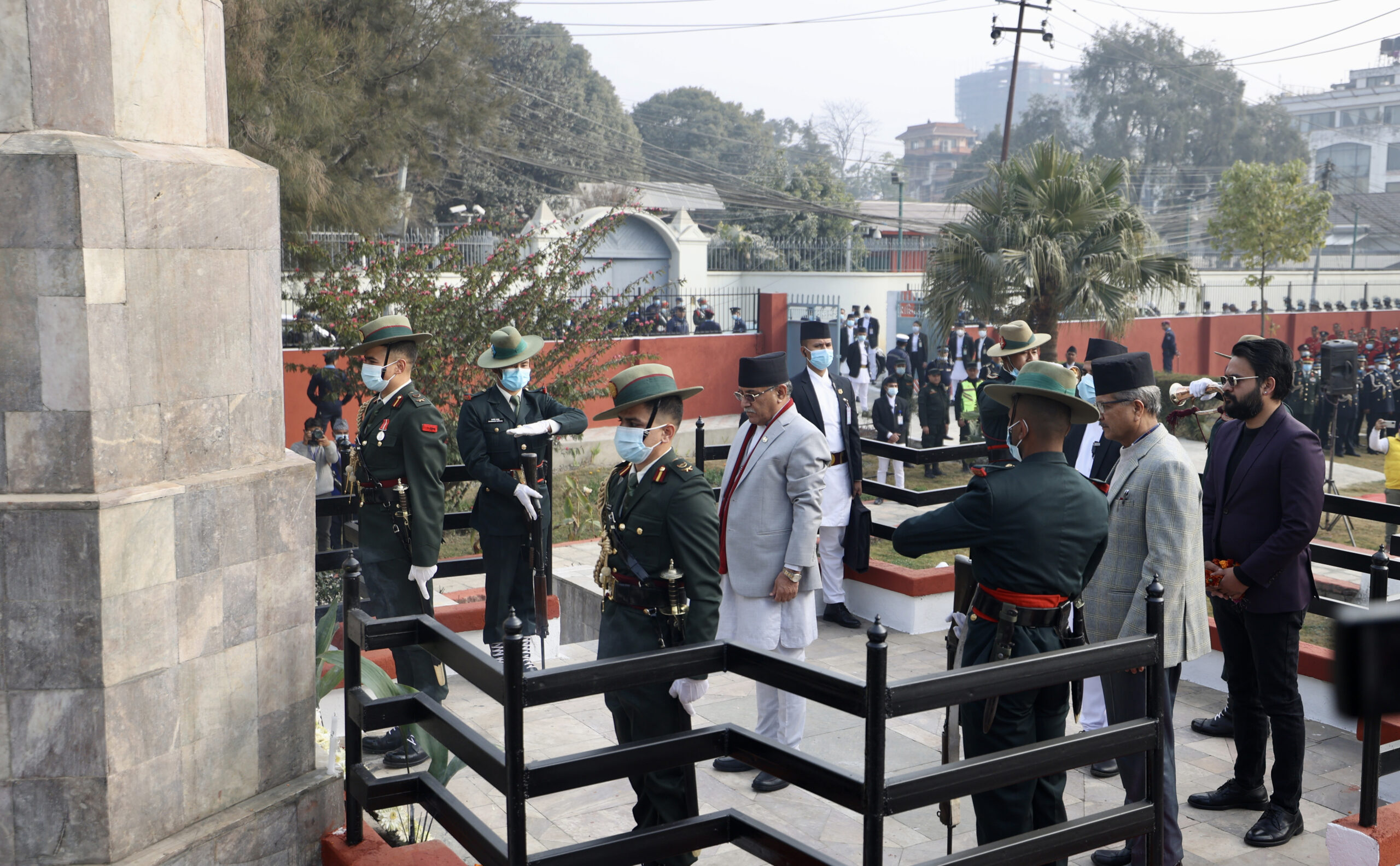 प्रधानमन्त्रीद्वारा शहीदप्रति सम्मान अर्पण