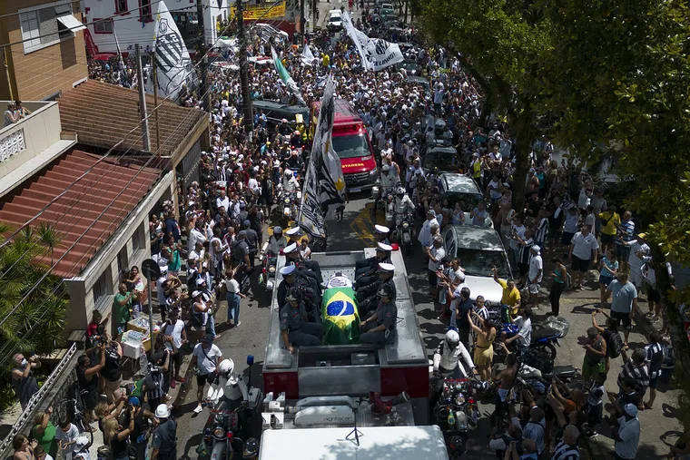Pele buried at cemetery in Brazilian city he made famous