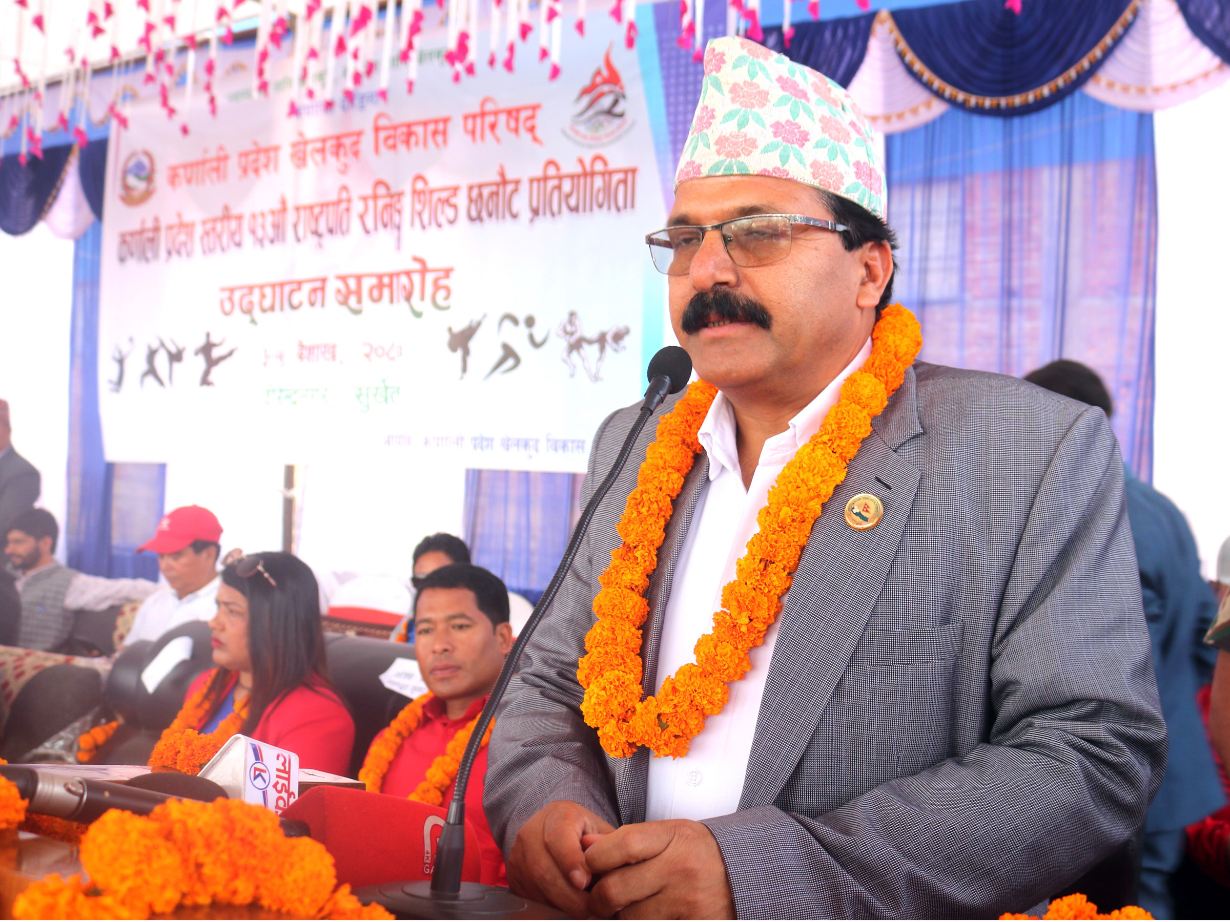 मुख्यमन्त्री शर्माद्वारा १३औँ राष्ट्रपति रनिङ शिल्ड प्रतियोगिता उद्घाटन