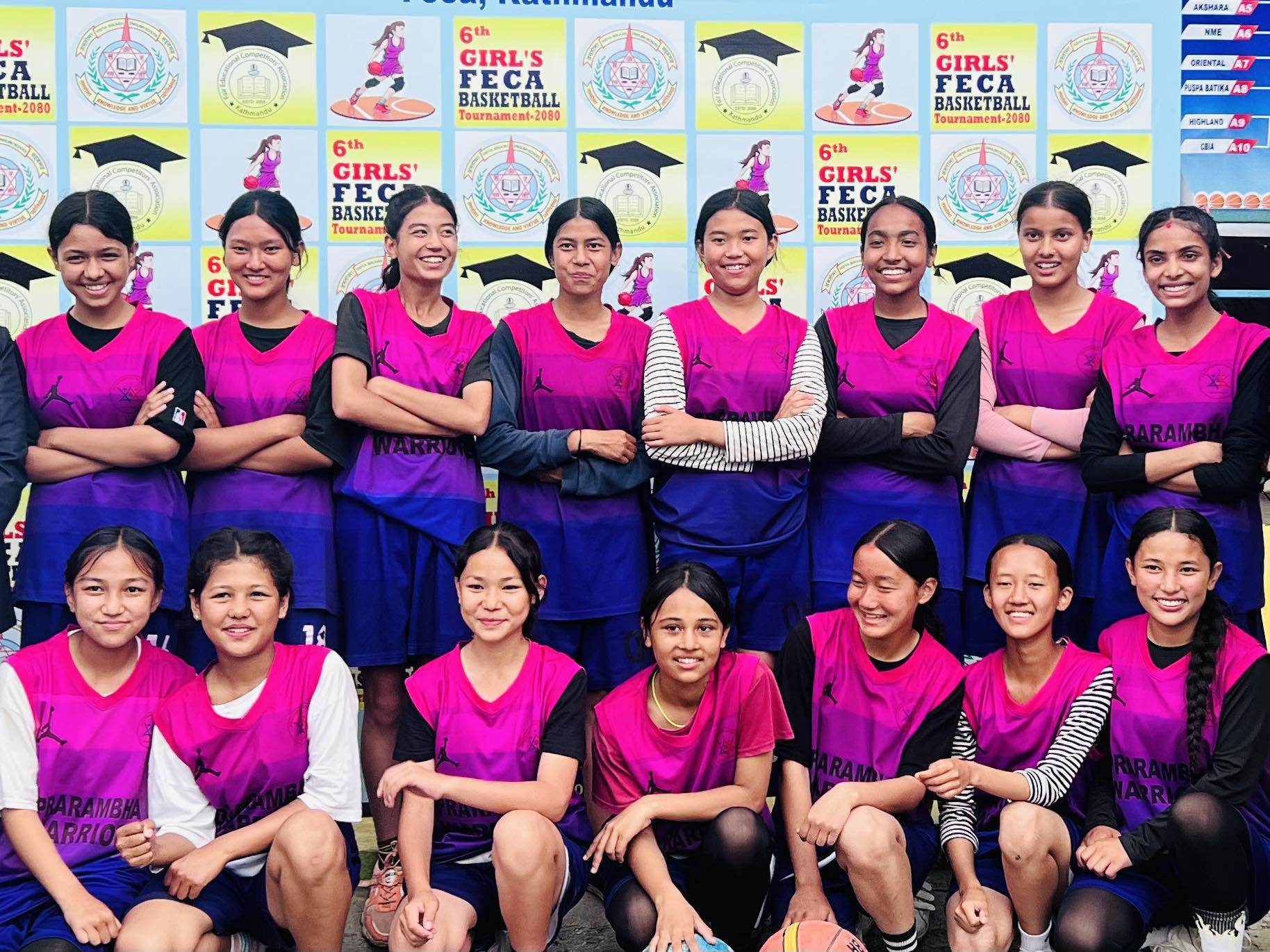 प्रारम्भ एकेडेमीलाई बास्केटबल प्रतियोगिताको उपाधी