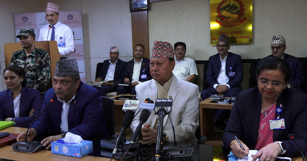 पाँच वर्षभित्र सबै नागरिकमा निःशुल्क स्वास्थ्य सेवा पुर्याउँछौँ  : मन्त्री बस्नेत