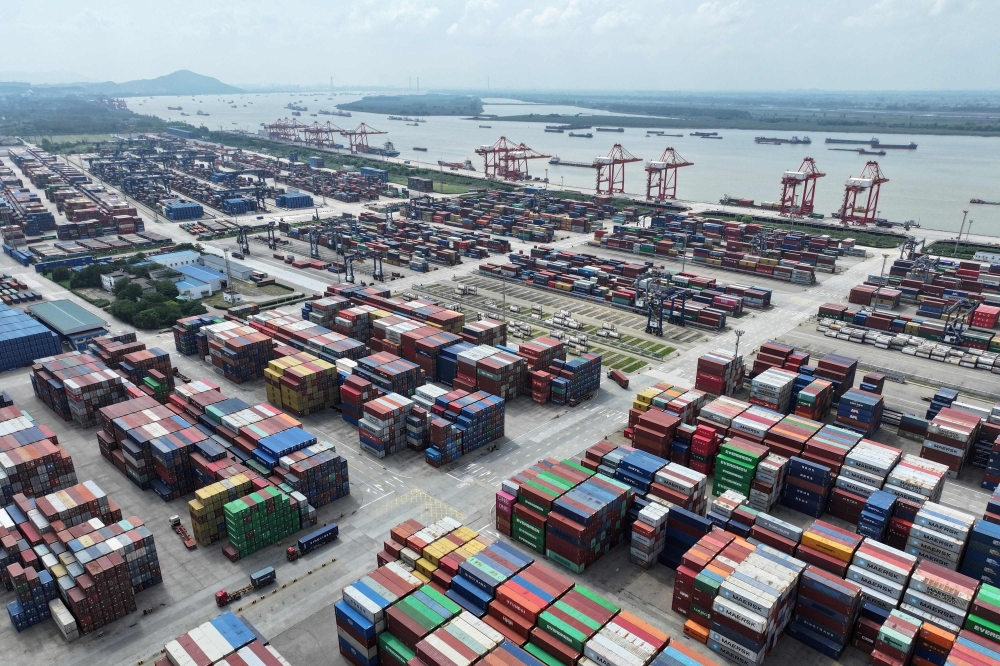 China exports, imports fall again in August but pace slows